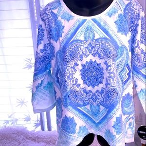 Printed Tee - 3/4th Sleeved